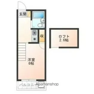 愛知県名古屋市名東区高針台1丁目【アパート】の間取り