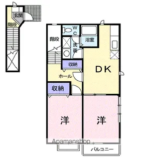 アミスター【2階】の間取り