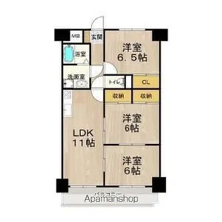 グレースマンション藤【7階】の間取り