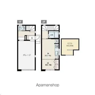 GARAGE KUNIMI BASE【1階】の間取り