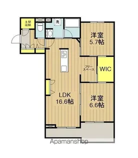 PREMIUM MARUCO 虎丸町【1階】の間取り