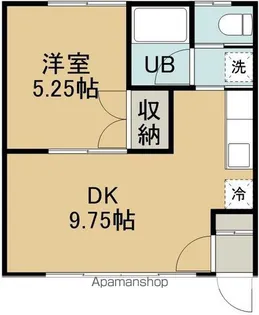 貴光ハイツ【101号室】の間取り