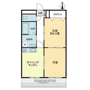 グリーンハイツ池戸第2【3階】の間取り