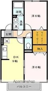 フローラ中里【1階】の間取り