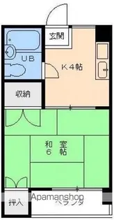 第2京屋マンション【2階】の間取り