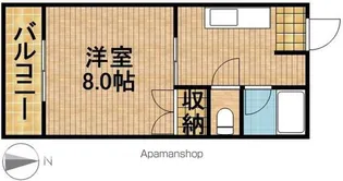 キャッスル御前谷【2階】の間取り