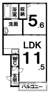 グラシアス帯広【302号室】の間取り