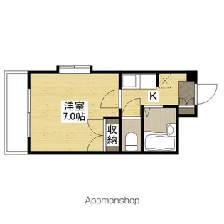 パール大宮【205号室】の間取り