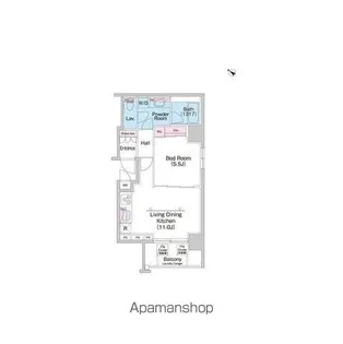 コンフォリア東日本橋【3階】の間取り