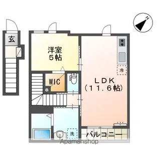 LINA【2階】の間取り