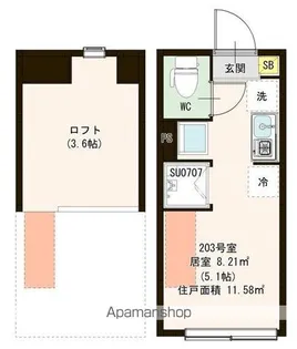 PARK TERRACE 富士見台【2階】の間取り
