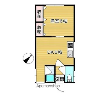 第2双葉荘【102号室】の間取り