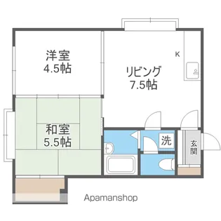 シェモア1【205号室】の間取り