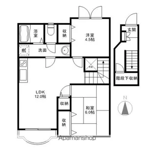 サニーハートⅠ【2階】の間取り