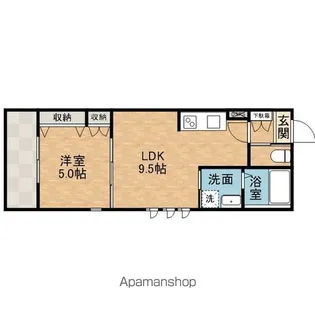 北摂メゾン【1階】の間取り