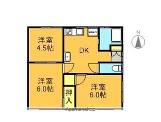 福島県郡山市朝日1丁目【一戸建】の間取り