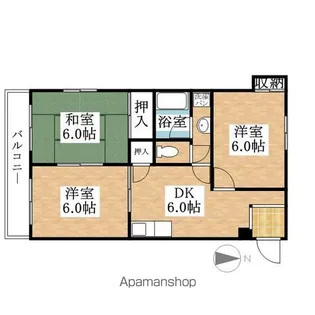 なごやセントポリア【3階】の間取り