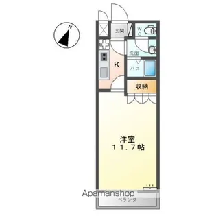 グランチェスタA【206号室】の間取り