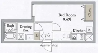 LIVEFLAT高田馬場【2階】の間取り