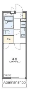 レオパレスKAZU【205号室】の間取り