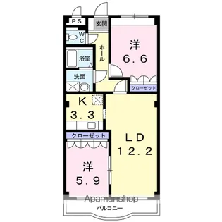 コンフォール【2階】の間取り
