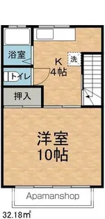 1Kの間取り画像