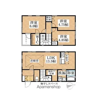 愛知県清須市春日高畑【一戸建】の間取り
