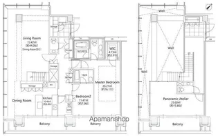 松竹スクエアレジデンス【20階】の間取り