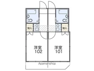 レオパレス上石神井【2階】の間取り