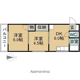 昭栄コーポラス【3階】の間取り