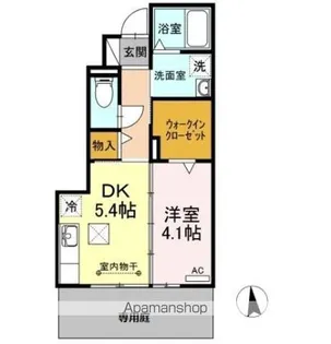 セジュールタミ A【1階】の間取り