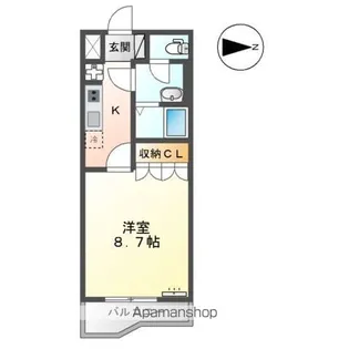 ル・シェモア【2階】の間取り