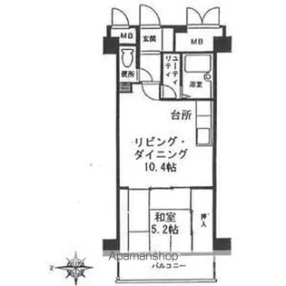クリオ行啓通参番館【9階】の間取り