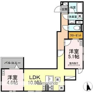 セレスティア前野町【1階】の間取り