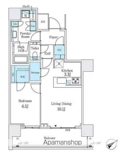 ザ・タワー横浜北仲【8階】の間取り
