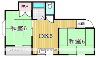 マンション忍【4階】の間取り