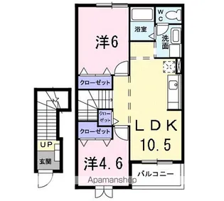 サンヒルズYK【2階】の間取り