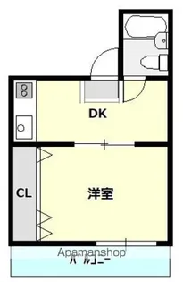 広島県広島市西区南観音町【マンション】の間取り