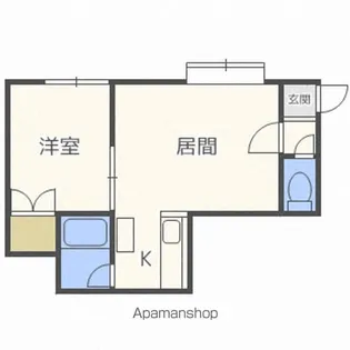 メゾンエクレール47【105号室】の間取り