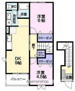 アスペンベールE【2階】の間取り