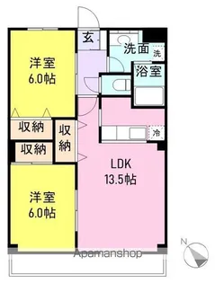 グレースフルコーポ【303号室】の間取り