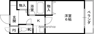 メルベーユ西宮【2階】の間取り