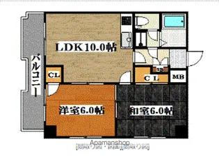 ESTAS大橋【4階】の間取り