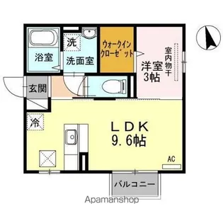 ドマーニ A【105号室】の間取り
