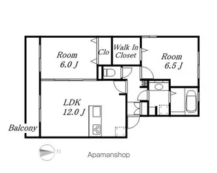 ハロウェル D棟【302号室】の間取り