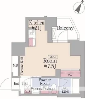 グランハイツ曙橋【11階】の間取り