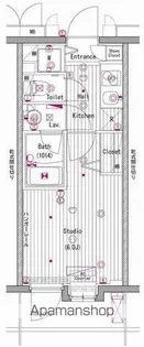 グランド・ガーラ横濱元町【8F-16号室】の間取り