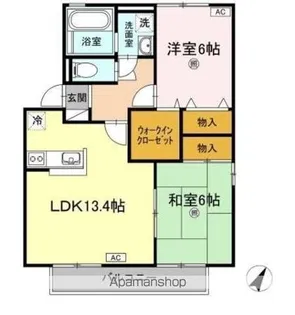 ルミエール B棟【1階】の間取り