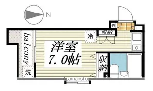 メゾン・ド・ミュール【308号室】の間取り