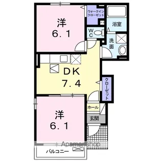 デーア アイⅡ【1階】の間取り